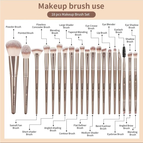 MAANGE The Brush 20pc Makeup Brushes Set - Picture 6 of 11